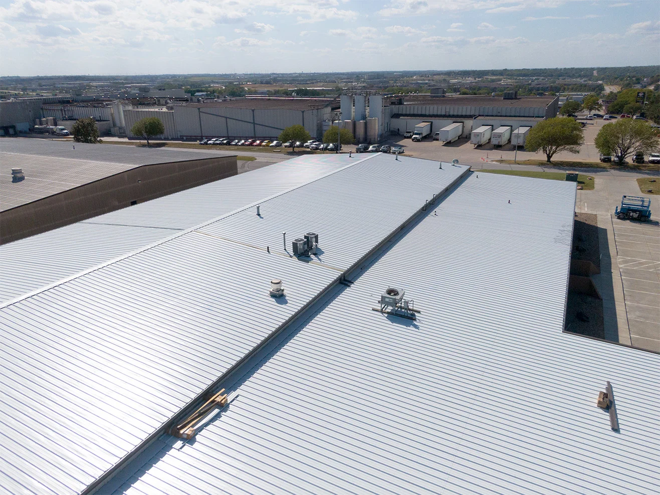 Standing Seam And R Panel Metal Roofing